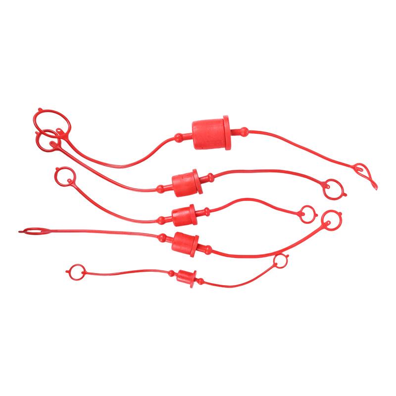 Red Rubber Protective Dust Cap for Quick Connect Plug