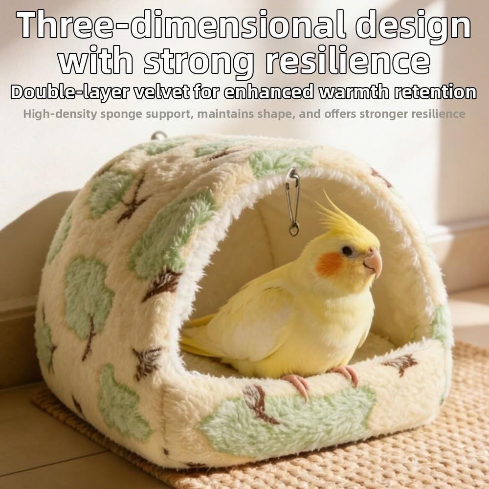 Hanging Hamster Hammock Warm Cotton Small Pet Sleeping Bed New Stuffed Bird Hut for Winter