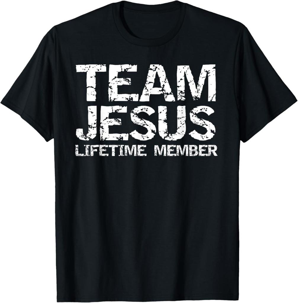 Lustiges Team Jesus Christlicher Glaube Beten Gott Religiöses T-Shirt Lustige Jesus Kleidung Baumwoll-T-Shirts für Herren Grafik-T-Shirts