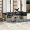 VidaXL Garden Lounge Set with Cushions 8 Pcs, Sofas with Adjustable Feet, Outdoor Furniture Set Patio Terrace, 3249281