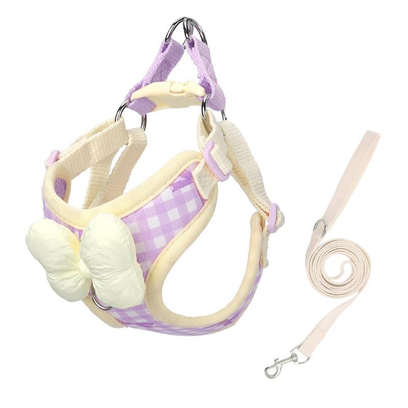 New Dog Leash Pet Puppy Harness Bichon Frize Shiba Inu Schnauzer Breathable Outdoor Dog Leash