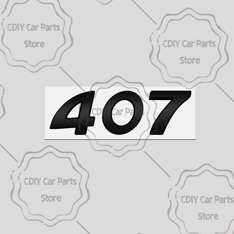 Car Sticker For u333 2008 3008 4008 5008 107 407 308 408 508 307 301 405 208 207 206 Black Letter Emblem Metal Badge Decals 333u