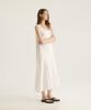 Oteumilkape Minimal Maxi Sleeveless Dress - White
