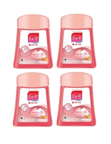 

[Quasi-drug] MUSE Foaming Hand Soap Refill, No-Touch Automatic Dispenser, Grapefruit, 250ml x 4, Sterilizing, Disinfecting, and Sanitizing