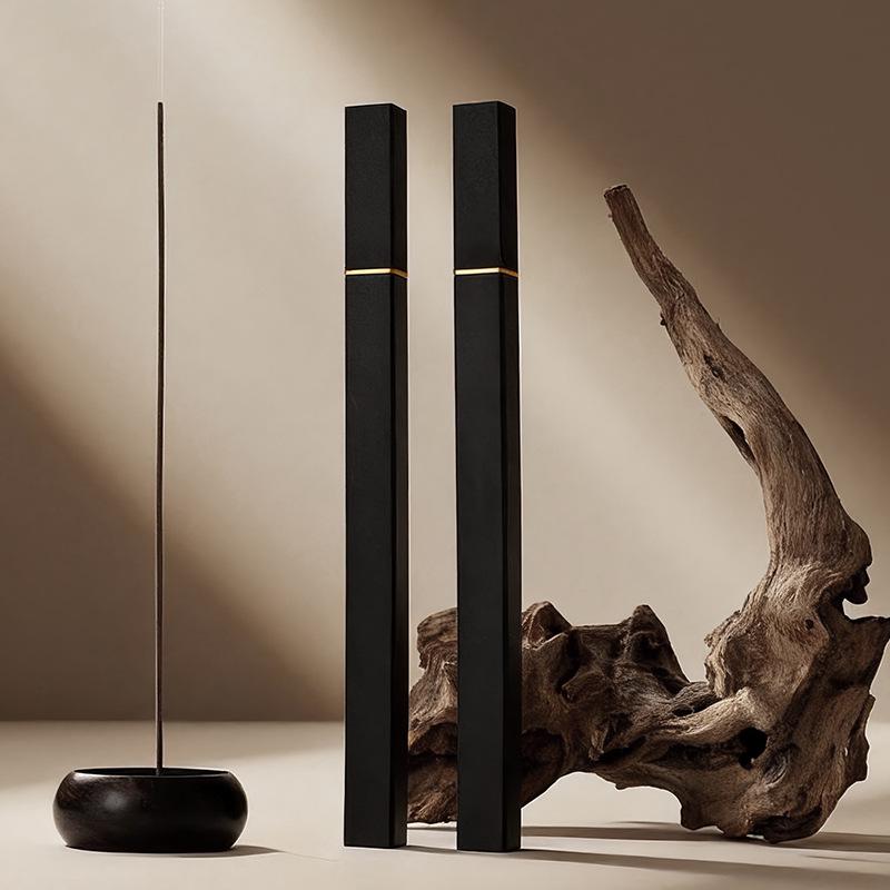 Ebony Agarwood & Sandalwood Incense Holder Gift Set for Chinese Style Aromatherapy
