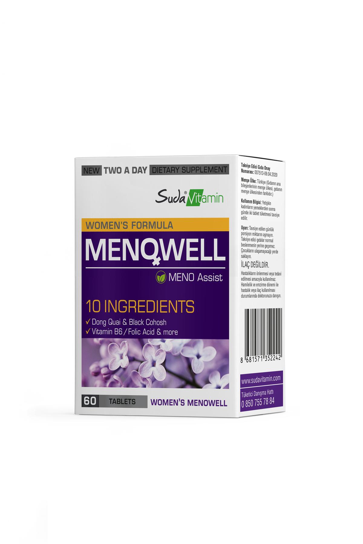 Suda Vitamin Menowell - Support for Women's Health During Menopause 60 Tablets