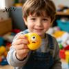 Kids Stress Relief Toy 3Pcs Cartoon Expression Ball Anxiety Relieving Squeaky Squeeze Fidget Office Focus Aid Hand Exercise Relaxation Sensory