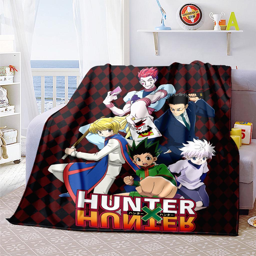 Hunter X Hunter Plush Blanket Soft Comfortable All Seasons Suitable Sofa Office Nap Travel Festive Gift Perfect Fans Anime Series