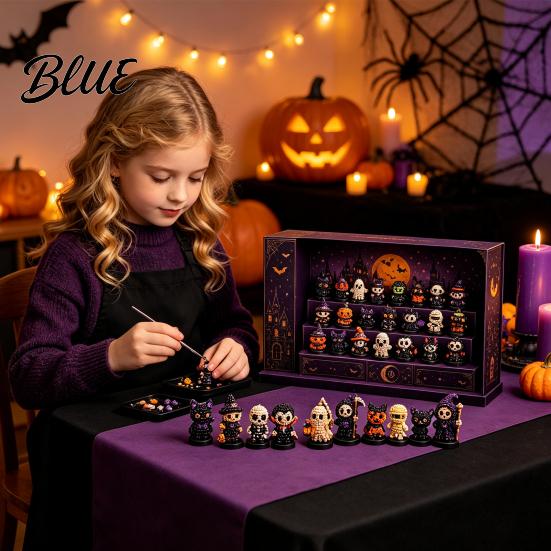 Halloween Adventskalender Faux Perlenmalerei DIY-Kit Kalender