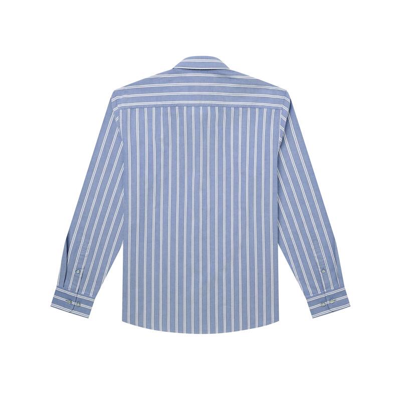 HAZZYS Men's Striped Cotton Business Casual Long-Sleeve Shirt