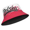 Poland Free Custom Name Logo Print Photo Pol Fisherman Hat Nation Flag Pl Republic Polska Polish Country College Bucket Cap