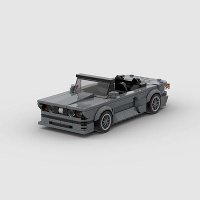 Coche de Carreras Abierto Ciudad Cabriolet MOC M3 E30 Convertible Vehículo Runabout Bloques de Construcción Ladrillos Juguetes para Niños Regalo
