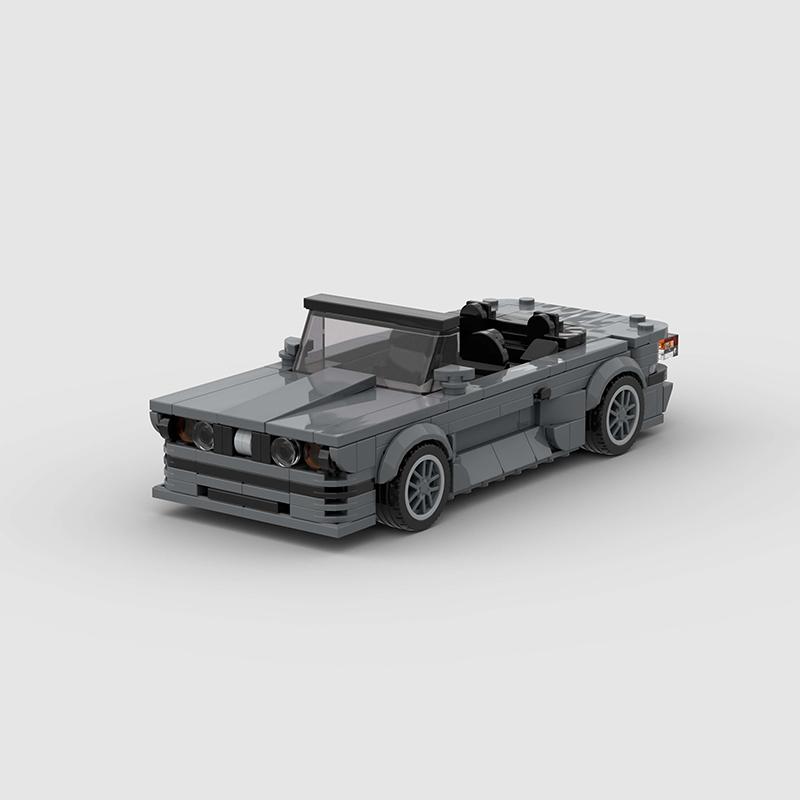 Coche de Carreras Abierto Ciudad Cabriolet MOC M3 E30 Convertible Vehículo Runabout Bloques de Construcción Ladrillos Juguetes para Niños Regalo