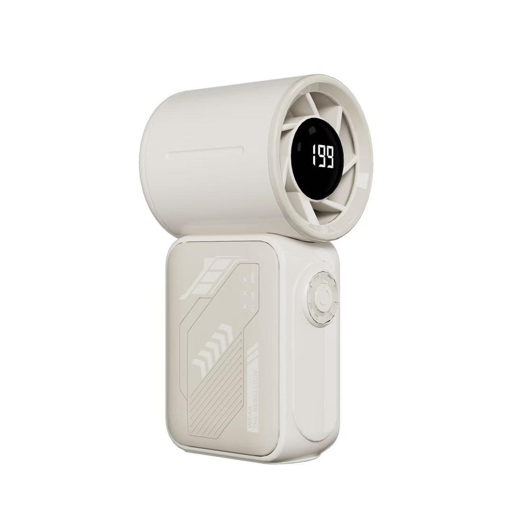 High Quality Portable Mini High Speed Handheld Fan 3000mAh Lightweight 13000rpm Rechargeable LED Display 100 Gears Handy Fan