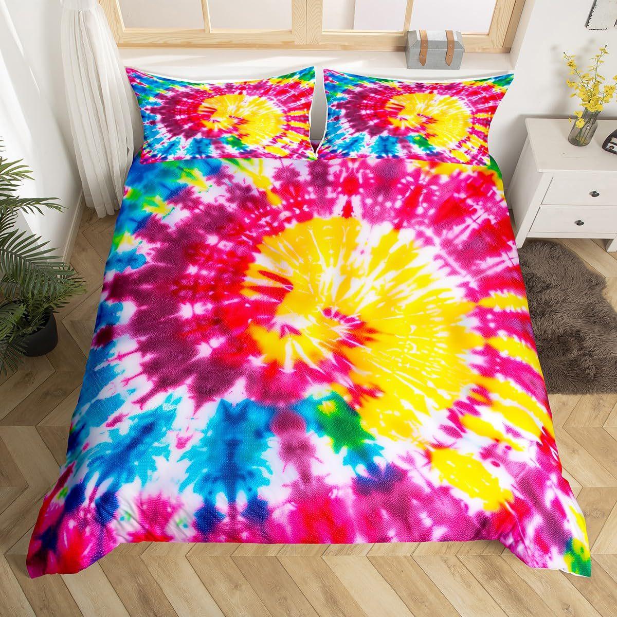 

Тай-дай Арт 3D Комплект постельного белья из трех предметов Домашний текстиль Пододеяльник Постельное белье EU single 135*200