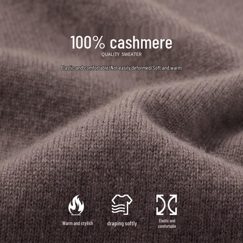 Lawes Men's Pure Cashmere Round Neck Sweater