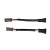 2pcs DT Female to H11 Male Conversion Wire Harness Adapter Waterproof for LED Work Lamp Light Bar