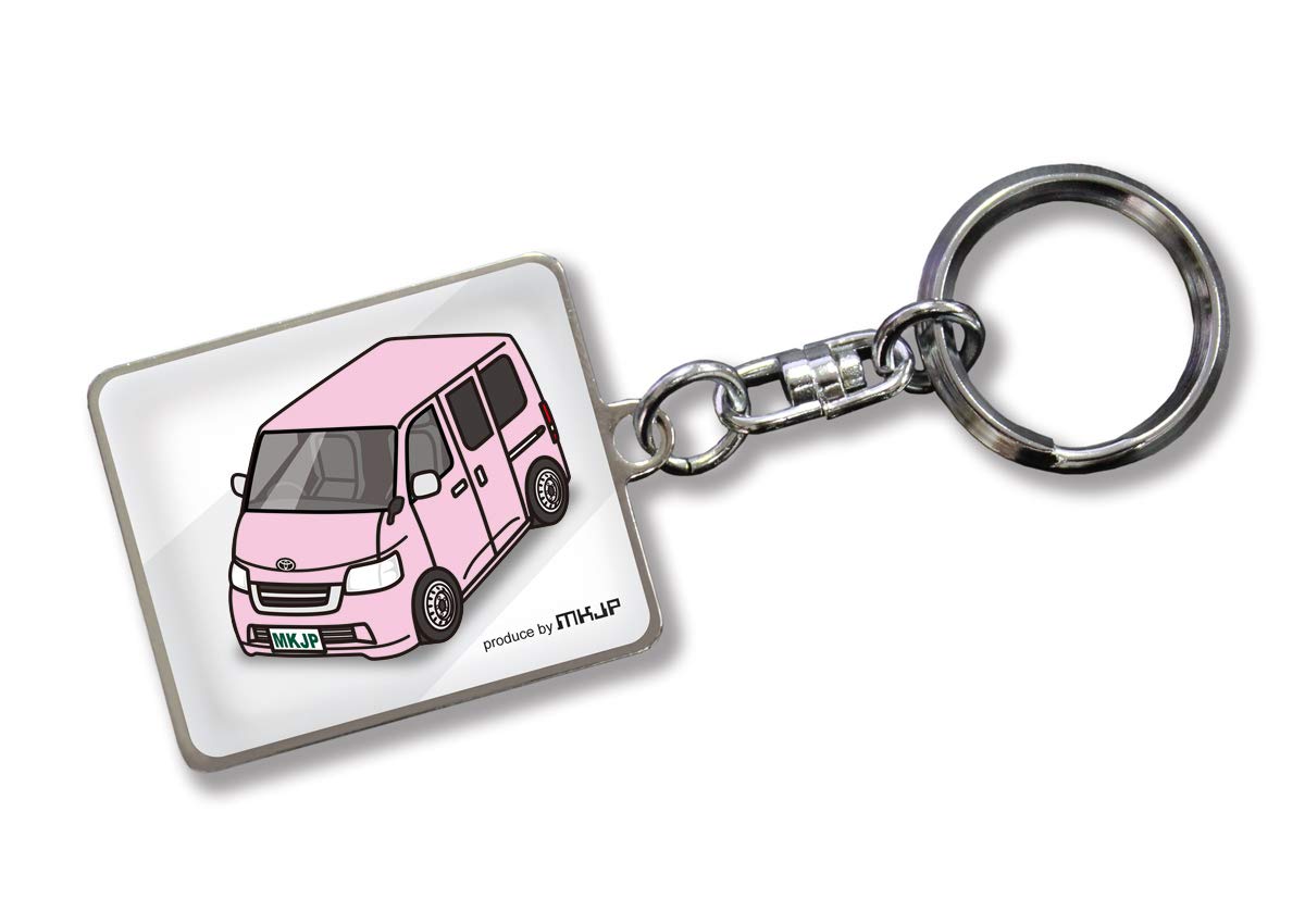 

MKJP Custom Keychain for Toyota TownAce White Pink Car Color S402M, Base, розовый