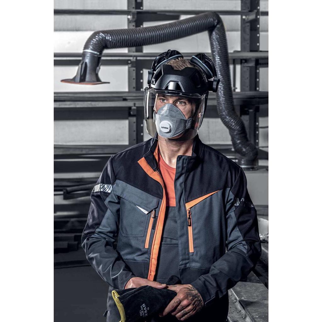UVEX Fios Face Guard with Earmuffs