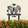 Vintage Metal Butterfly Yard Sign Waterproof Durable Outdoor Garden Decor Gift for Gardeners