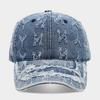 European and American Retro Heavy Industry Rough Edge Washed Old Denim Baseball Cap Men and Women Street Personality Trend Versatile Cap