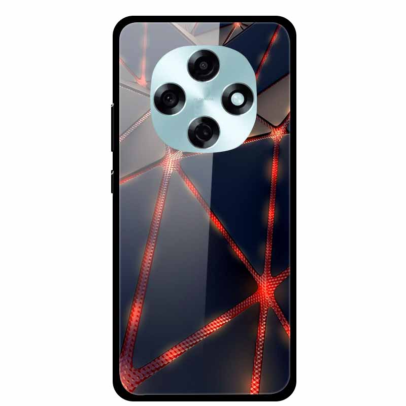 Butterfly Tempered Glass Case For A5i Pro A5 4G Case 6.67" Hard Back Cover Bumper For OPPO A6 Pro A6i A5 5G Cases Coque Capa