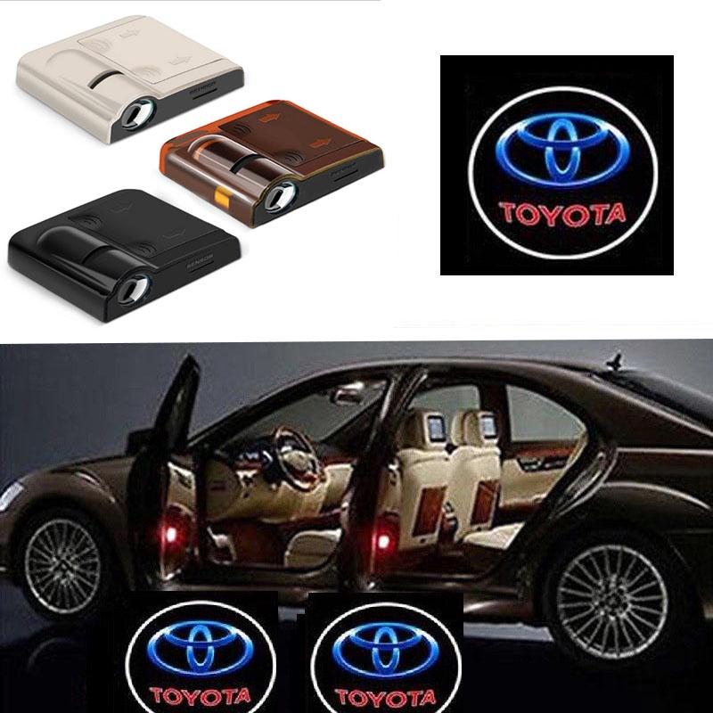 Durable High-quality Wireless Led Car Door Step Courtesy Lights For Toyota Logo