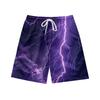 Europäische Und Amerikanische Dunkle Natürliche Blitz Element Herren Freizeitshorts Strandhose