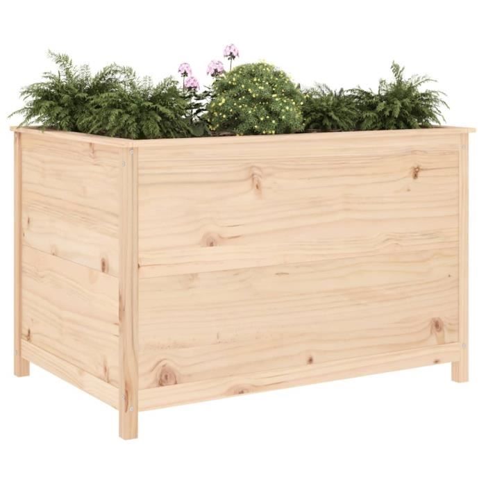 VidaXL Raised Garden Bed 119.5x82.5x78 Cm Solid Pine Wood 825310