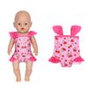 2026 New Summer Bikini Doll Clothes For 43cm Baby Doll 17 Inch Reborn Baby Doll Clothes