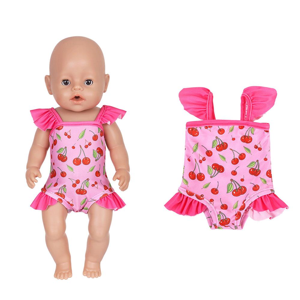 2026 New Summer Bikini Doll Clothes For 43cm Baby Doll 17 Inch Reborn Baby Doll Clothes