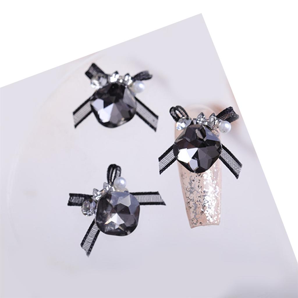 3pcs High Quality Fingernail DIY Decorative Accessories Rhinestones Nail Art Decortaion Easy Installation and Removal