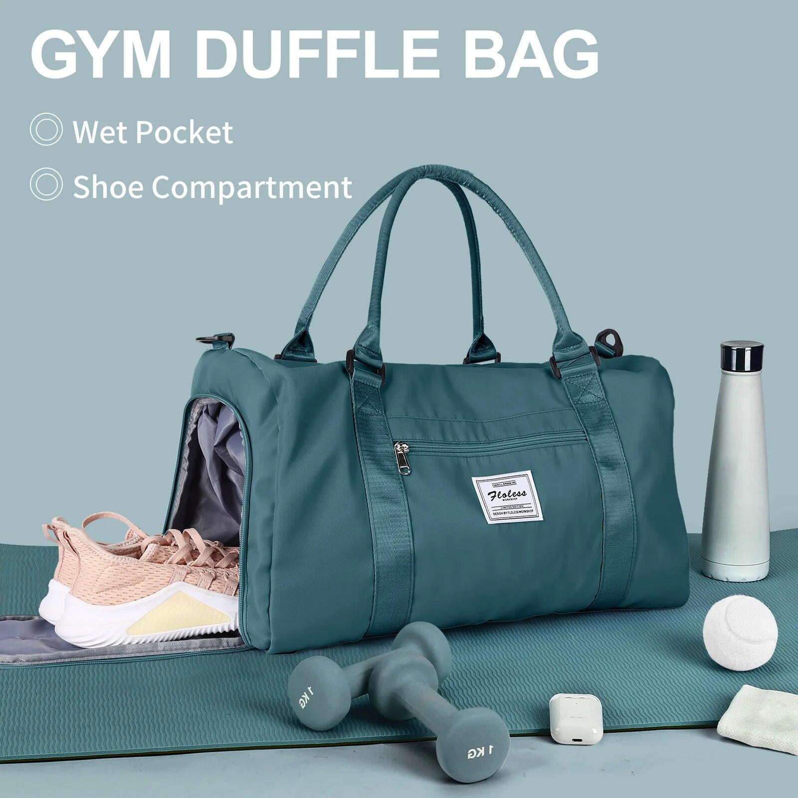 

Дорожная сумка-дафл Likros для женщин, спортивная сумка для спортзала с отделением для обуви, сумки-тоут для перелетов, йоги, поездок в больницу, сумка выходного дня