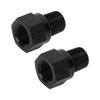 2Pcs 1 8in NPT Male to M10 X 1.0 Female Aluminum Alloy Oil Pressure Gauge Take Off Adapter for Vehicle