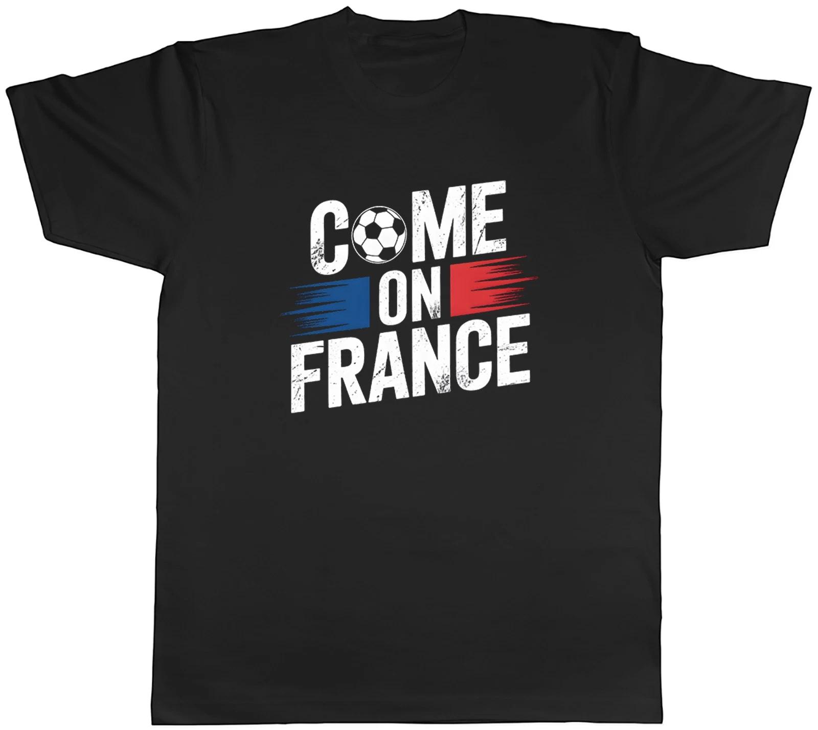 Come on France Supporter Football Fan Mens T-Shirt Tee Gift Top XS