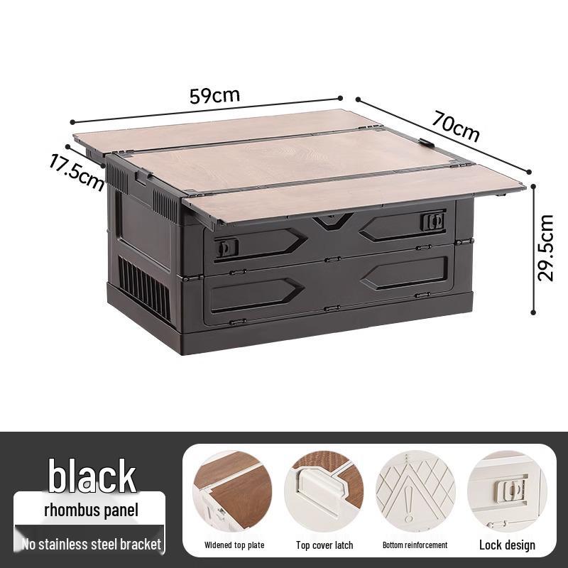 Camping Trunk Folding Storage Box for Outdoor and Picnic Organization