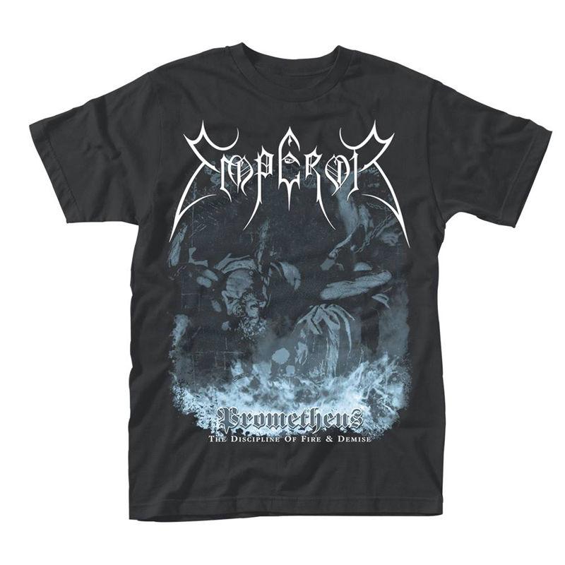 1991Emperor Band Norwegian Black Metal Rock Dark Style American Retro Men's Cotton Short Sleeve T-Shirt Casual Fashion