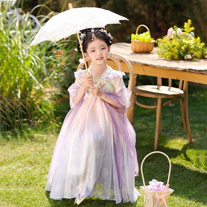 Girls' Summer Hanfu Princess Dress