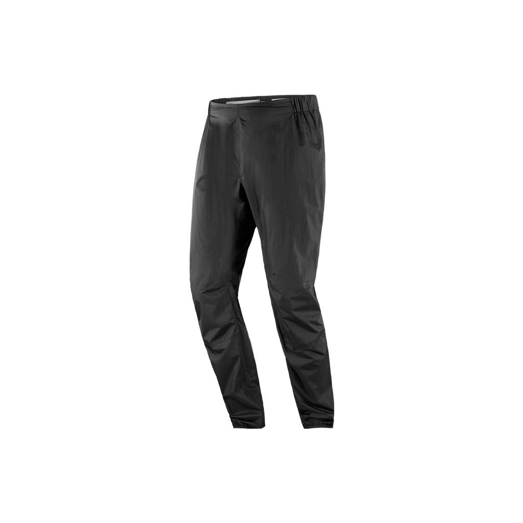 SALOMON Bonatti Waterproof Letter Print Elastic Fit Cuffed Casual Pants Unisex Bottoms Black LC2059300