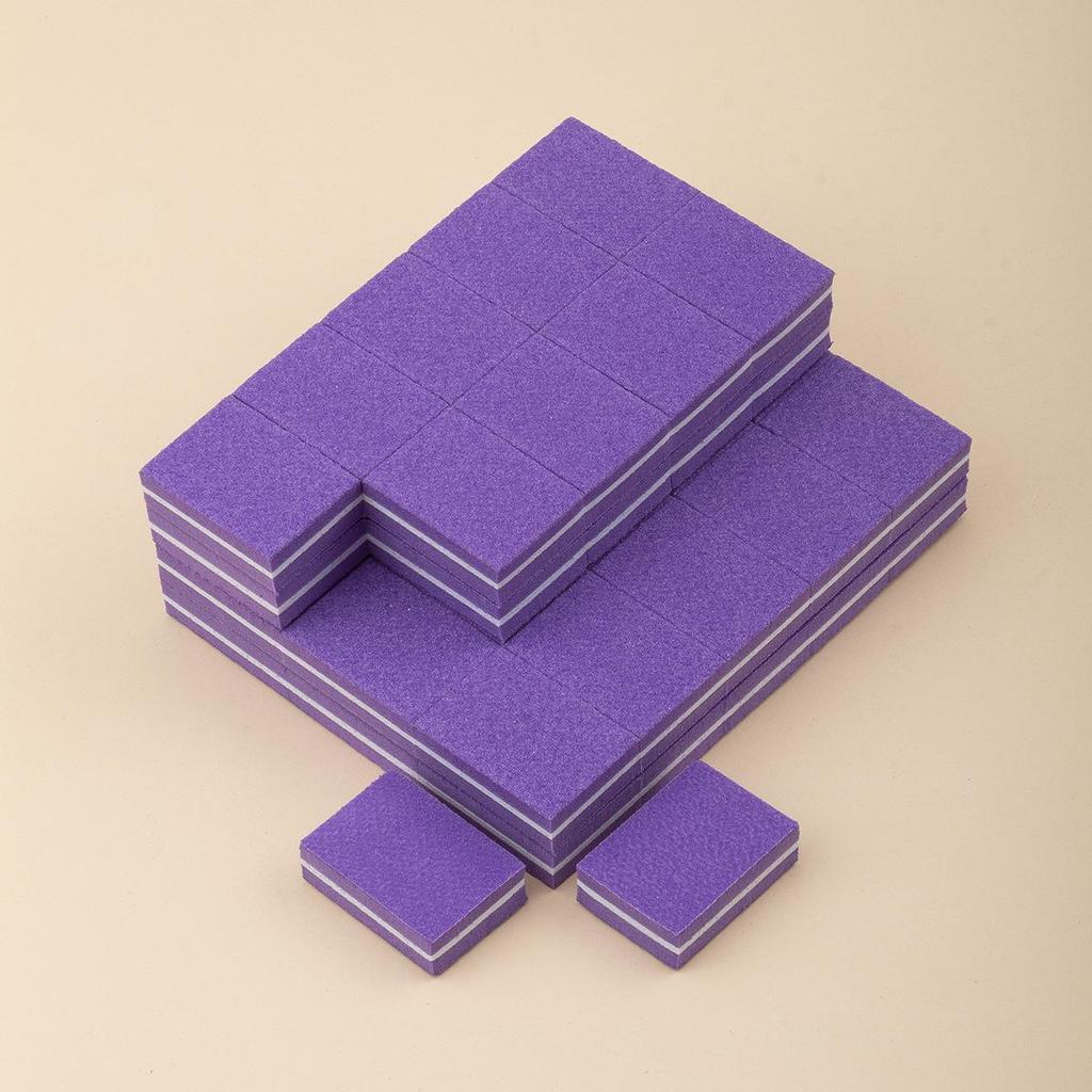 Colorful Mini Square Nail Art Sponge Polishing Blocks