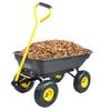 2026 Four-wheel Plastic Dump Truck Self-unloading Trailer Hand-pulled Tool Vehicle Garden Vehicle