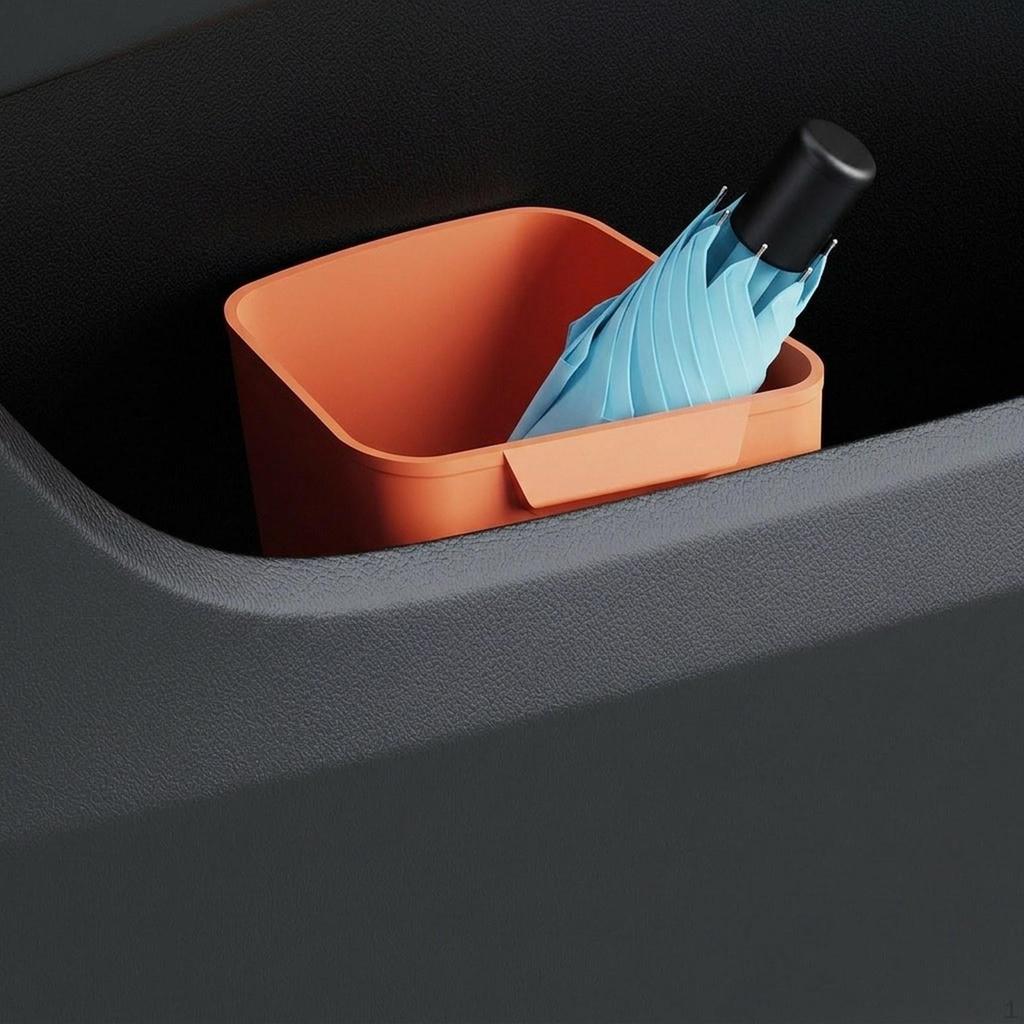 Car Door Bin with Umbrella Holder, Easy to Use And Leakproof, for Your Vehicle's Waste. Interior