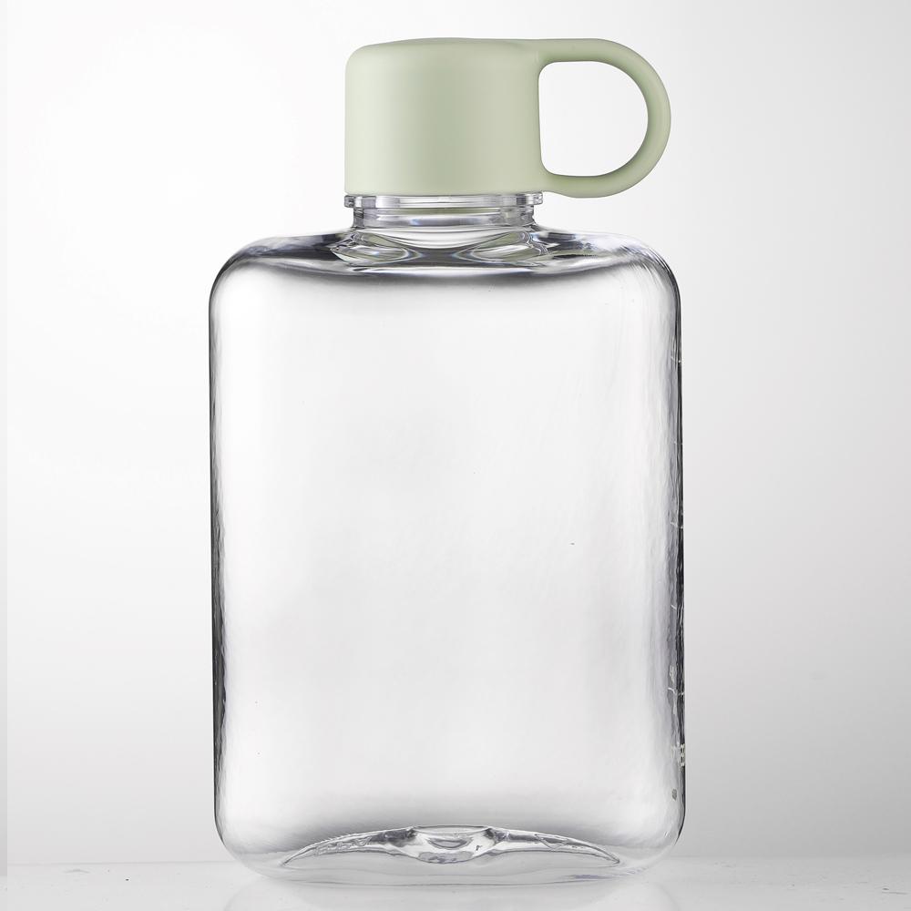 360ML Creative Flat Water Bottle Plastic Travel Bicycle Drinking Juice Reusable Portable Bottles BPA Free Sports Drink Bottle