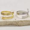 Ayatul Kursi Stainless Steel Ring Quran Arabian Calligraphy Religious Adjustable Rings for Women Blessing Muslim Jewelry