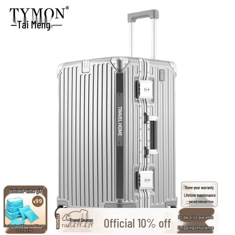 Tymon 70/30 Split Opening Hard-Shell Luggage with USB Charging 26 inches