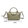 Hot-selling New Hand-woven Longxiang Bag Shoulder Dumpling Bag Commuter Light Luxury Handbag