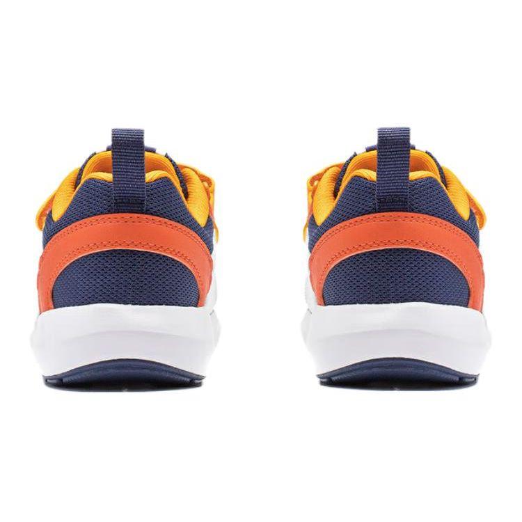 Li Ning Kids Sports Lifestyle Series Little Agan Sports Trend Low Top Casual Shoes Kids Casual Shoes Blue White Orange YKAP148-97