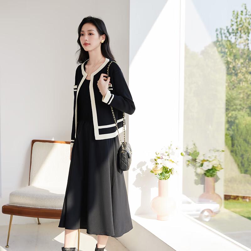 VICTORIA&VERA Little Fragrance Style Knit Jacket & Dress Set