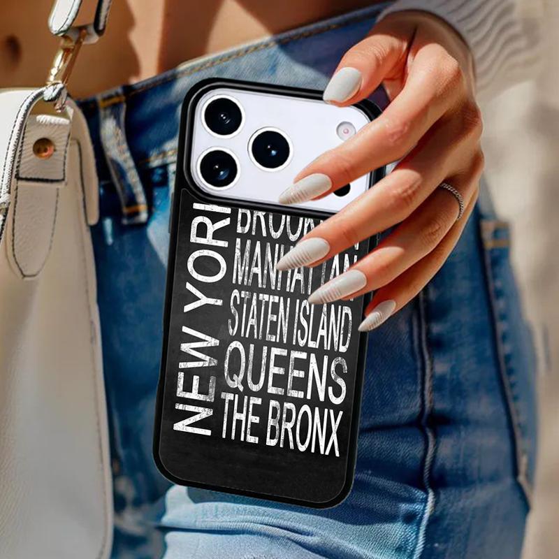 New York City Phone Case For iPhone 17 Air 14 15 13 12 Max Cover For Apple 16e 11 Pro Max Plus Coque