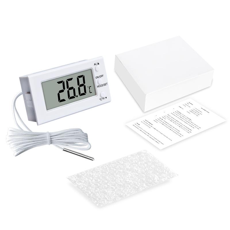 Embedded Digital Oven Thermometer with Probe High Temp -11°C-111°C Wide Range Alarm for Greenhouse/Oven/BBQ Food Cooking